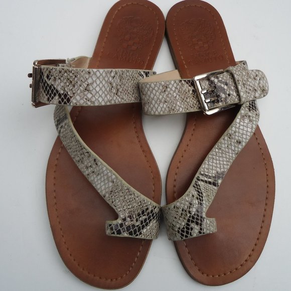 Vince Camuto Shoes - SIZE 7.5. Vince Camuto leather snakeskin print sandals.
